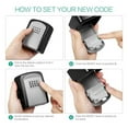 thumbnail image 4 of Key Lock Box Wall Mounted Stainless Steel Key Safe Weatherproof Storage Box ,Office Key Storage, 4 of 6