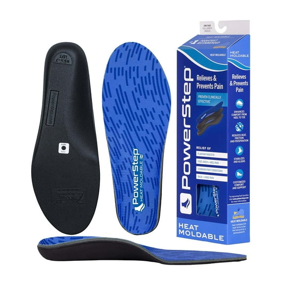 Plantillas Ortopédicas Powerstep Azul Archmold Maximum para Mujer y Hombre multicolor