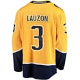thumbnail image 3 of Men's Fanatics Jeremy Lauzon Gold Nashville Predators Home Breakaway Player Jersey, 3 of 3