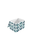 thumbnail image 6 of Yayeee Collapsible Cube Storage Bin with Lid Fabric Closet Decorative Basket with Handles, Blue Mosaic Pattern, 6 of 7