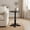 Black, variant on Round Wood Pedestal Side Table - Vintage Accent Nightstand for Living Room, Bedroom (Black)