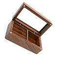 thumbnail image 1 of Wood Jewelry Box Storage Case Organizer with Girls Rings Treasure Lid Keepsake Box Holder Ring Brown, 1 of 8
