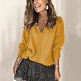 thumbnail image 2 of XIYON Sweaters for Women Lace V Neck Sweater Elegant Long Sleeve Solid Color Pullover Tops Fall Fashion Outfits, 2 of 7