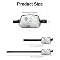 thumbnail image 4 of Retro Beach Girl Waist Pack&nbsp;– Waterproof Fanny Pack with Vintage Floral Pattern, Lightweight for Holiday Travel & Seaside Trips, 4 of 4