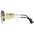 thumbnail image 4 of Versace VE 2249 Metal Unisex Aviator Polarized Sunglasses Gold 65mm Adult, 4 of 5