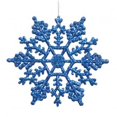 thumbnail image 1 of 8 in. Blue Glitter Snowflake 12-Pvc Box, 1 of 1