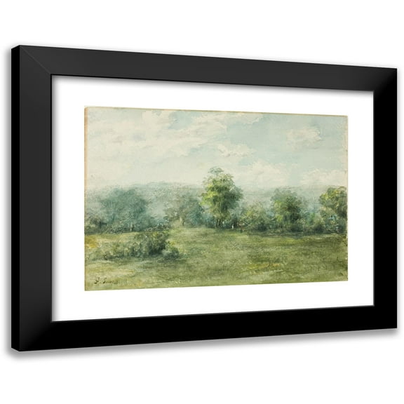 George Inness 14x11 Black Modern Framed Museum Art Print Titled - Landscape