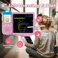 thumbnail image 2 of Talking English & Arabic Flash Cards - 8" LCD Writing Tablet for Kids 3-12,Bilingual 510 Sight Words,Toddler Pocket Speech,Drawing Sketch Pad,Autism Toys for Boy (Arabic - Pink), 2 of 6
