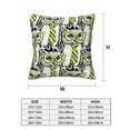 thumbnail image 2 of Throw Pillow Covers, Green Glasses Tie Owl Soft Square Pillow Cases with Invisible Zipper for Couch Bed Sofa, Farmhouse Fall Home Decor 12"x12", 2 of 7