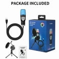 thumbnail image 5 of USB Microphone Clear Full RGB Capacitive Gaming Esports Desktop Microphone Live Conferencing Podcast Recording Studio Computer, 5 of 5