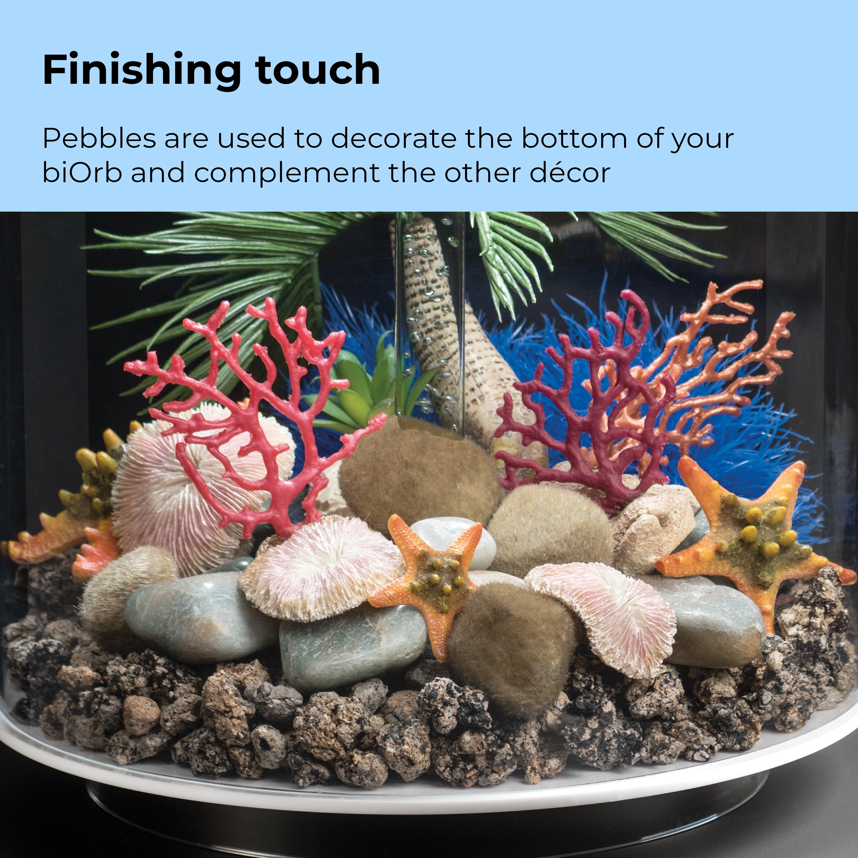 biOrb Sand Moss Pebbles Set - Aquarium Decor