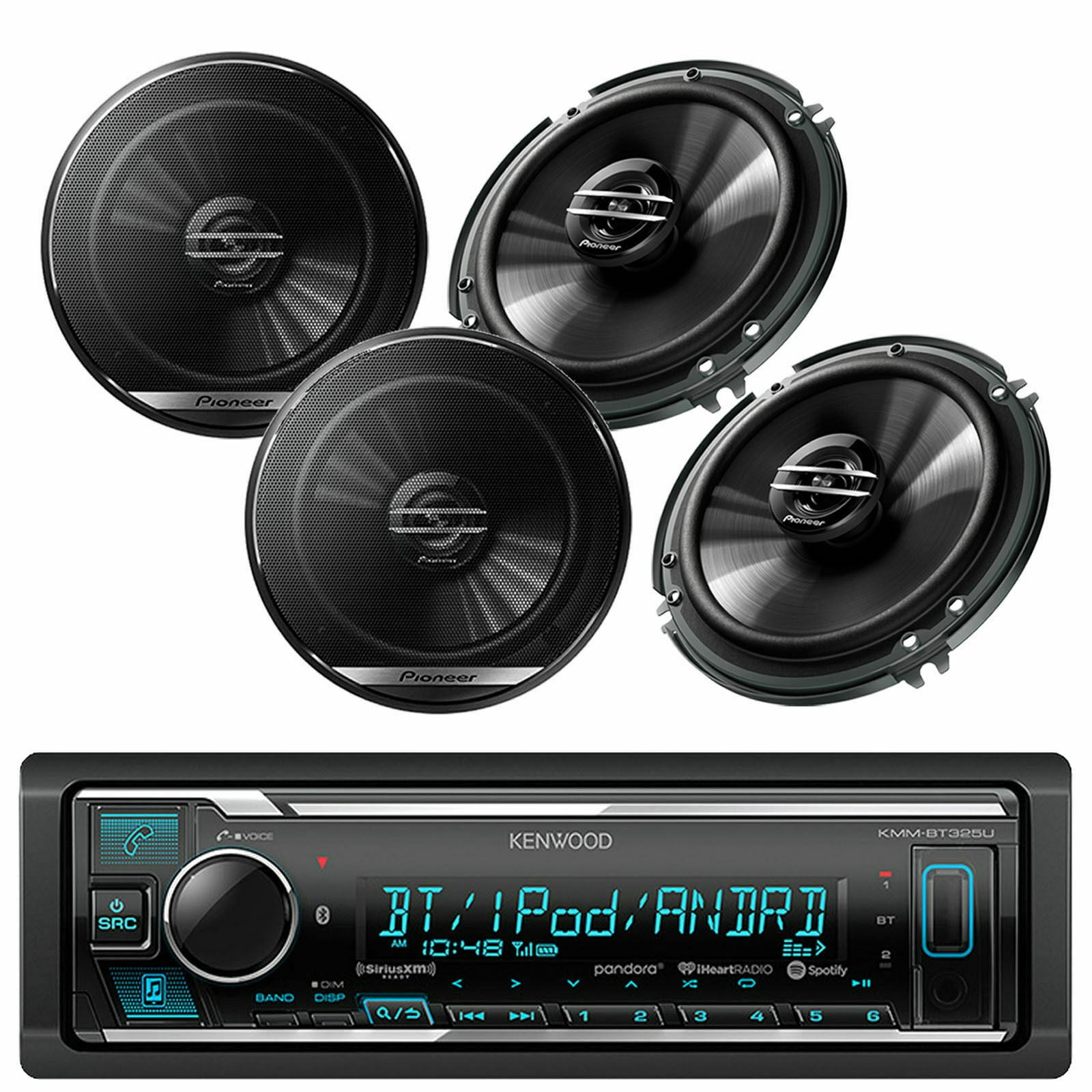 2 Pair Kenwood KFC6966S 6x9" 400 Watt 4 ohm Sport Series 3Way 4