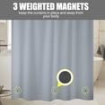 thumbnail image 4 of PEVA Shower Curtain Liner 72” x 72” 10G Extra Heavy Duty Thickness, Waterproof Shower Curtain Liner for Bathroom, 4 of 9