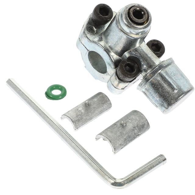 USHOBE 1Jgo Válvula De Pinchadura De Zinc Ajustable Para Refrigerador Y Congelador Acero Plateado