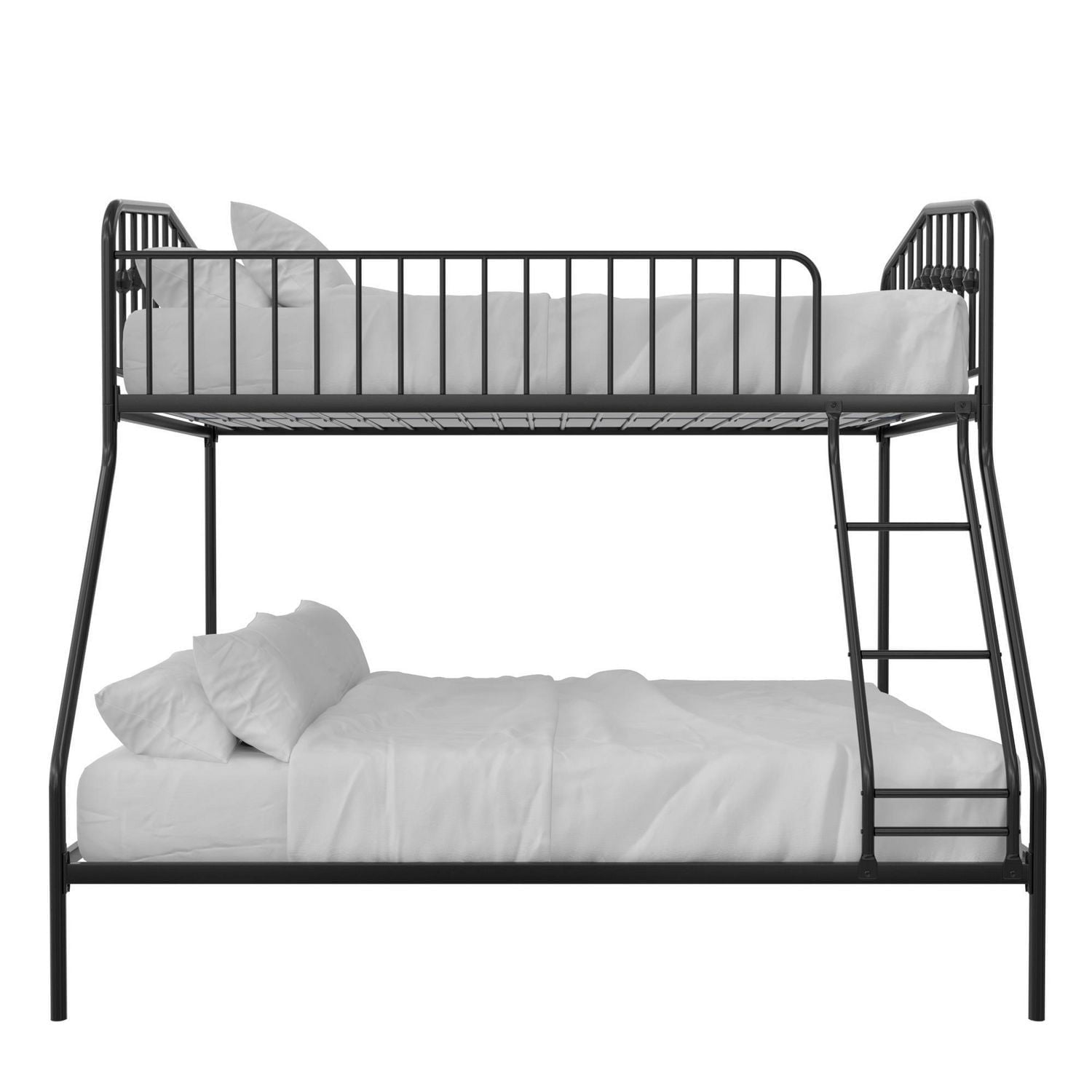 Novogratz Bushwick Metal Bunk Bed, Twin/Full, Black