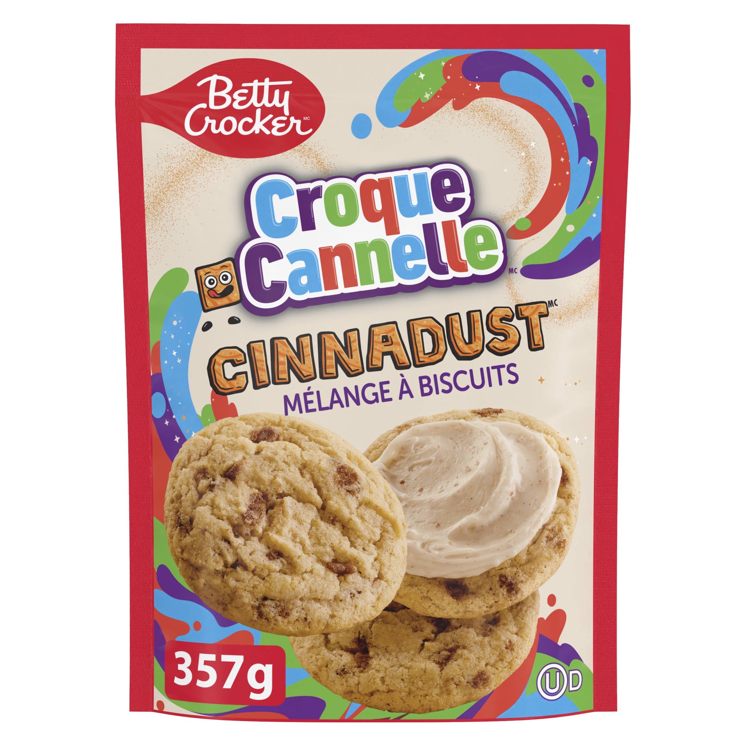 Betty Crocker Croque CannelleMC fait avec Cinnadust Mélange à biscuits 357 g