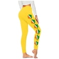 thumbnail image 4 of LEKWK St Patricks Day Leggings for Women Irish Flag Shamrock Yoga Pants High Waist Breathable Soft Stretchy Tights Holiday Festival Parade Costume Daily Wear, 4 of 6