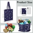 thumbnail image 2 of Moon and Stars Foldable Shopping Bag - Reusable Washable Tote with Spacious Design, 2 of 5