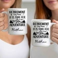 thumbnail image 3 of Customizaholic Retirement Adventure Personalized Name Mug – Custom Retirement Coffee Mug Gift for Him or Her, 3 of 5