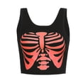 thumbnail image 2 of Franhais Women Face Portrait Print Crop Top E-Girls 90s Sleeveless Tank Top Graphic Summer Vest Top, 2 of 7
