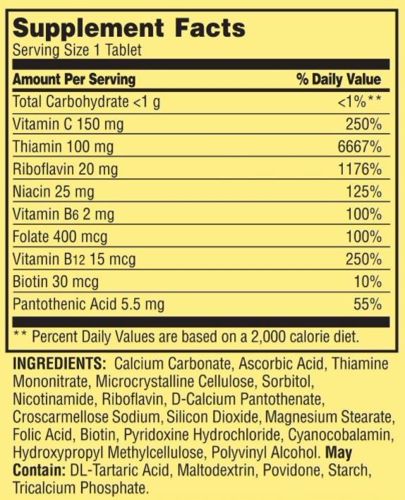 Spring Valley Super B Complex Tablets 250 Count Walmart Com