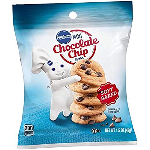 Branded Pillsbury Soft Baked Mini Chocolate Chip Cookies, New 28 Ct.