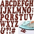 thumbnail image 1 of HAHDAXIA 279 Pieces Christmas Iron on Letters 2 Inch A-Z Flock Letters Transfer Letters Christmas Stocking Letter Stickers Iron on Flocking Letters Alphabet for Graduation Cap Toppers(Red Bla, 1 of 7