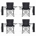 thumbnail image 1 of Sillas Plegables para Camping Pesca Playa y Exteriores de Lona Impermebale con Porta Vaso Ligera - Sillas para Exterior Ergonomica con Estructura de Acero y Funda Transportadora Set 4 Sillas, 1 of 7