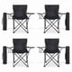 thumbnail image 1 of Sillas Plegables para Camping Pesca Playa y Exteriores de Lona Impermebale con Porta Vaso Ligera - Sillas para Exterior Ergonomica con Estructura de Acero y Funda Transportadora Set 4 Sillas, 1 of 7