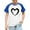 #0366-Blue, variant on Boys & Girls Cute Print T-Shirt - Short Sleeve Round Neck Casual Tee, Trendy Designs for Four-Season Wear, School, Parties & Photoshoots 3-14 Years