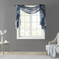 thumbnail image 2 of Madison Park Simone Printed Floral Voile Sheer Scarf in Navy, 42"x216", 2 of 7
