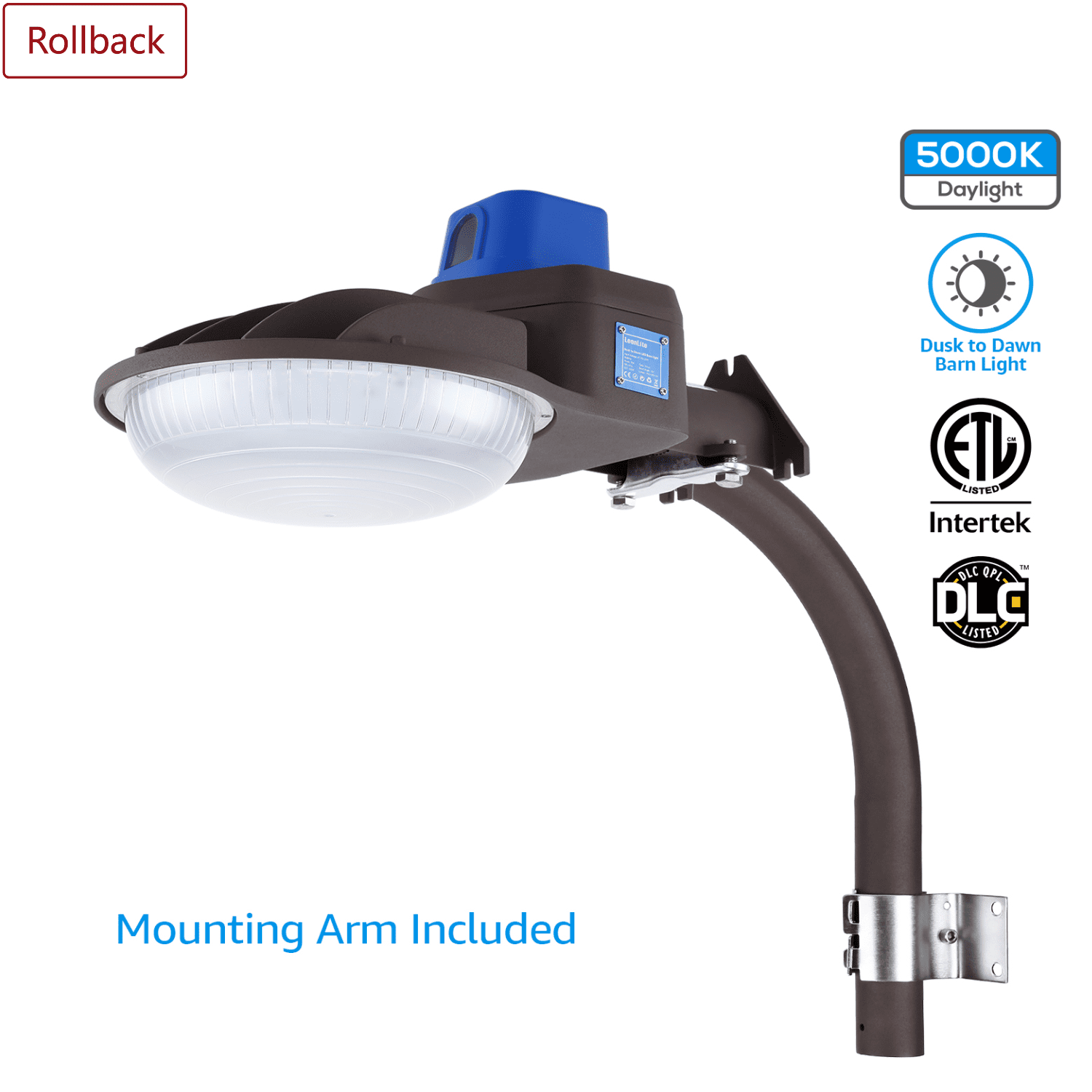 Details about   Outdoor 144LED Street Light Dusk to Dawn Sensor Waterproof Security Light 2350LM 