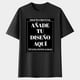 thumbnail image 1 of Playera de Algodón 100% para Mujer con Estampado Personalizado (Frente y Espalda), Añade tu Texto/Foto/Logo/Diseño, Negro, Talla Grande (L), 1 of 6