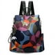 thumbnail image 2 of Mochila antirrobo para mujer, de tela Oxford de gran capacidad, moderna, estilo retro, con colgante, 2 of 6