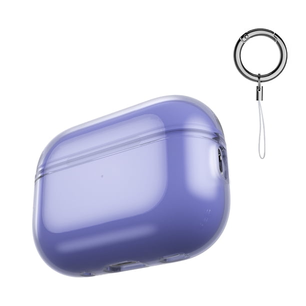 Funda de soporte para caja de carga de auriculares para Apple Airpods Pro 2 (con orificio morado) Hugtrwg Nuevos Originales