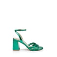 thumbnail image 3 of Jewel Badgley Mischka Michelle Metallic Strappy Block Heels, 3 of 7