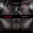 thumbnail image 5 of Tuqiang Car Custom Floor Mats Compatible with MZD 6 2006-2011 Luxury Leather Waterproof Non-Slip Full Coverage Floor Liner Full Set Black Red, 5 of 9