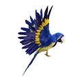 thumbnail image 1 of Figura de pájaro artificial con forma de loro y pájaros azules para decoración de bodas Parrot Blue, 1 of 6