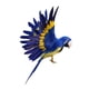 thumbnail image 1 of Figura de pájaro artificial con clip para decoración de bodas, loro azul Parrot Blue, 1 of 6