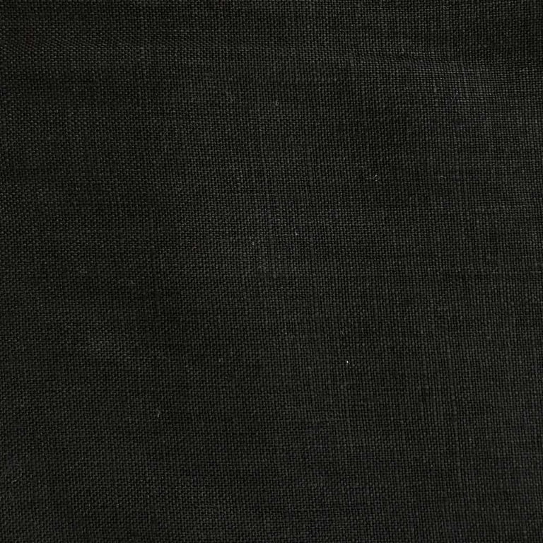 Linen Fabric 60 Wide Natural 100% Linen By The Yard (Black) 
