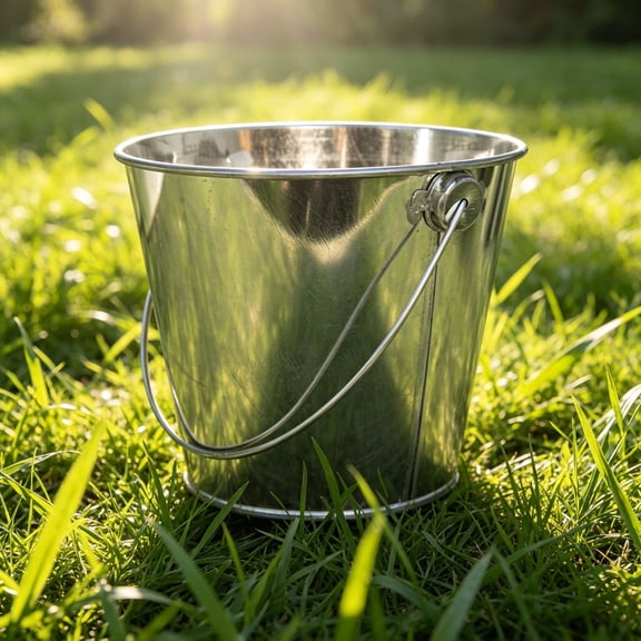 Small Metal Bucket Pail for Beach Toys Succulent Planting and Home Decoration Multi Purpose Galvanized Iron Organizer Silver 3x4x5 Inch