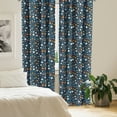 thumbnail image 2 of Ambesonne Sport Curtains, Dark Silhouette Backdrop, Pair of 28"x63", Dark Blue Multicolor, 2 of 5