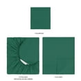 thumbnail image 6 of Mainstays Super Soft Brushed Microfiber Bed Sheet Set, Dark Green, Twin-XL, 3 Piece, 6 of 13
