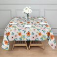 thumbnail image 3 of Pioneer Flower Floral Print Pattern Square Tablecloth, Waterproof Wipeable Spillproof Washable Table Cover for Home Kitchen Party and Daily Decor 60"x60", 3 of 6
