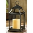 thumbnail image 2 of Home Decorative Brushed Silver Candle Lantern - 12 inches, 2 of 3