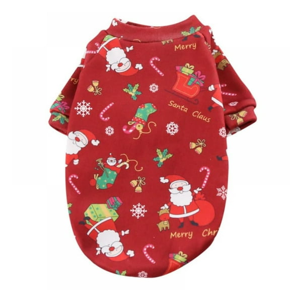Christmas Dog Pajamas Winter Pet Dog Clothes Dog Xmas Apparel Coat Costume For Small Medium Large Dogs Cats Chihuahua