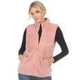 thumbnail image 1 of White Mark Women's Zip Up Sherpa Vest, 1 of 6