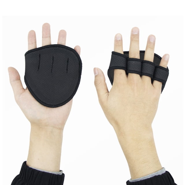 1 par de guantes protectores de mano para levantamiento de pesas, almohadillas de agarre con mancuernas para gimnasio, entrenamiento deportivo