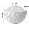 thumbnail image 3 of Happy Date Wall Planter, Plastic, 21cm x 16.5cm x 9.5cm, for Herbs, Succulents, Cacti, Air Plants, 3 of 9