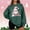 A-Green, variant on Women's Christmas Sweatshirts for $10 Thin Fleece Round Neck Loose Long Sleeve Pullover Top Casual